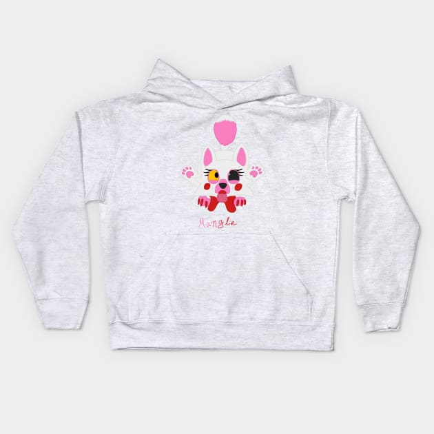 Lil' Mangle (FNAF) Kids Hoodie by NoelaniEternal